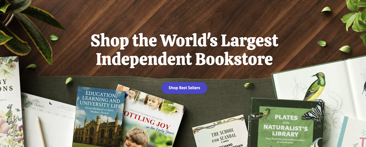 Lulu Bookstore website header