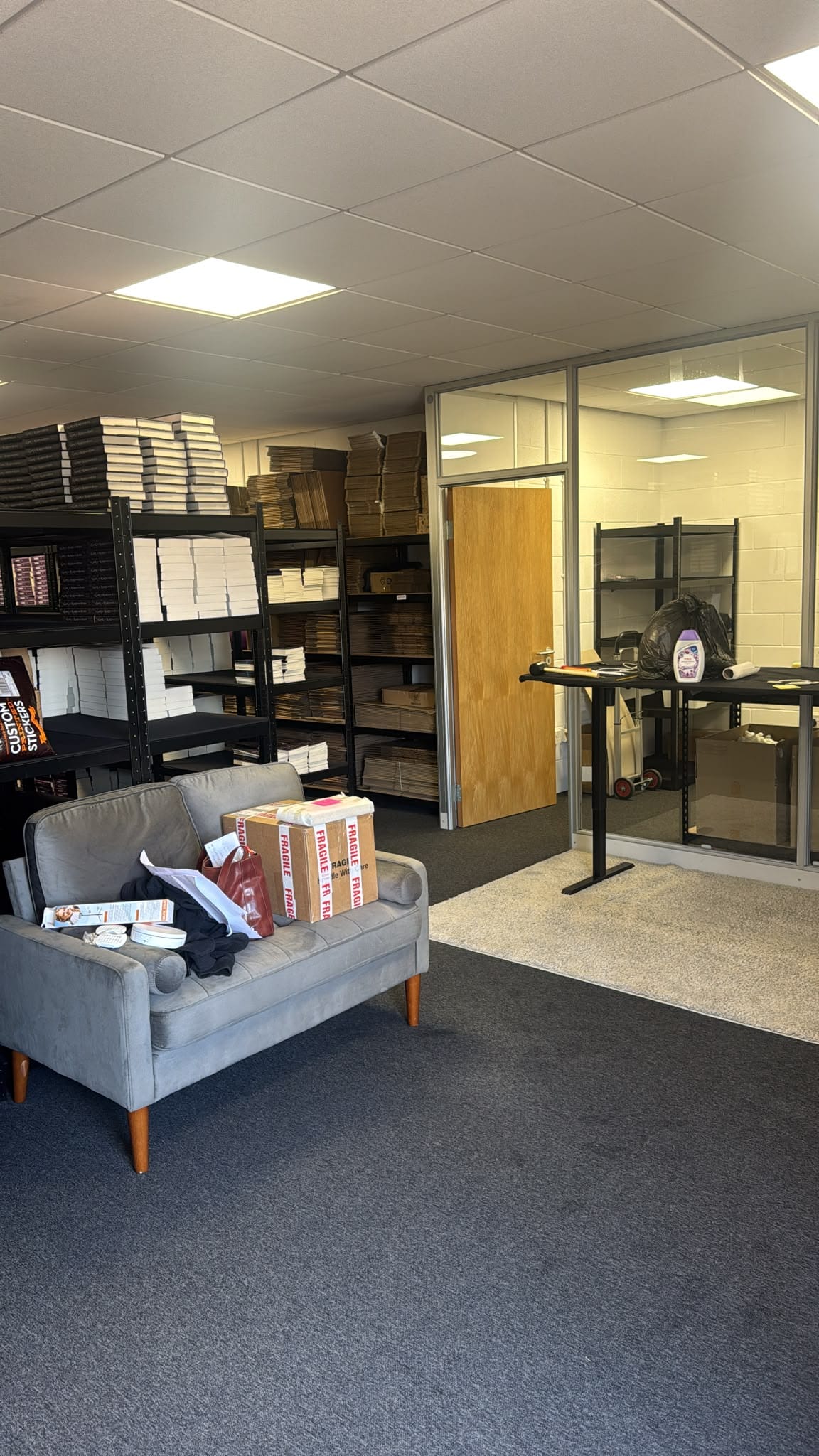 Sacha Black’s warehouse