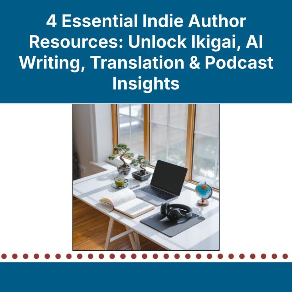 Game-Changing Resources for Indie Authors: Ikigai Insights, AI Writing Help, Global Translation & Podcast Picks