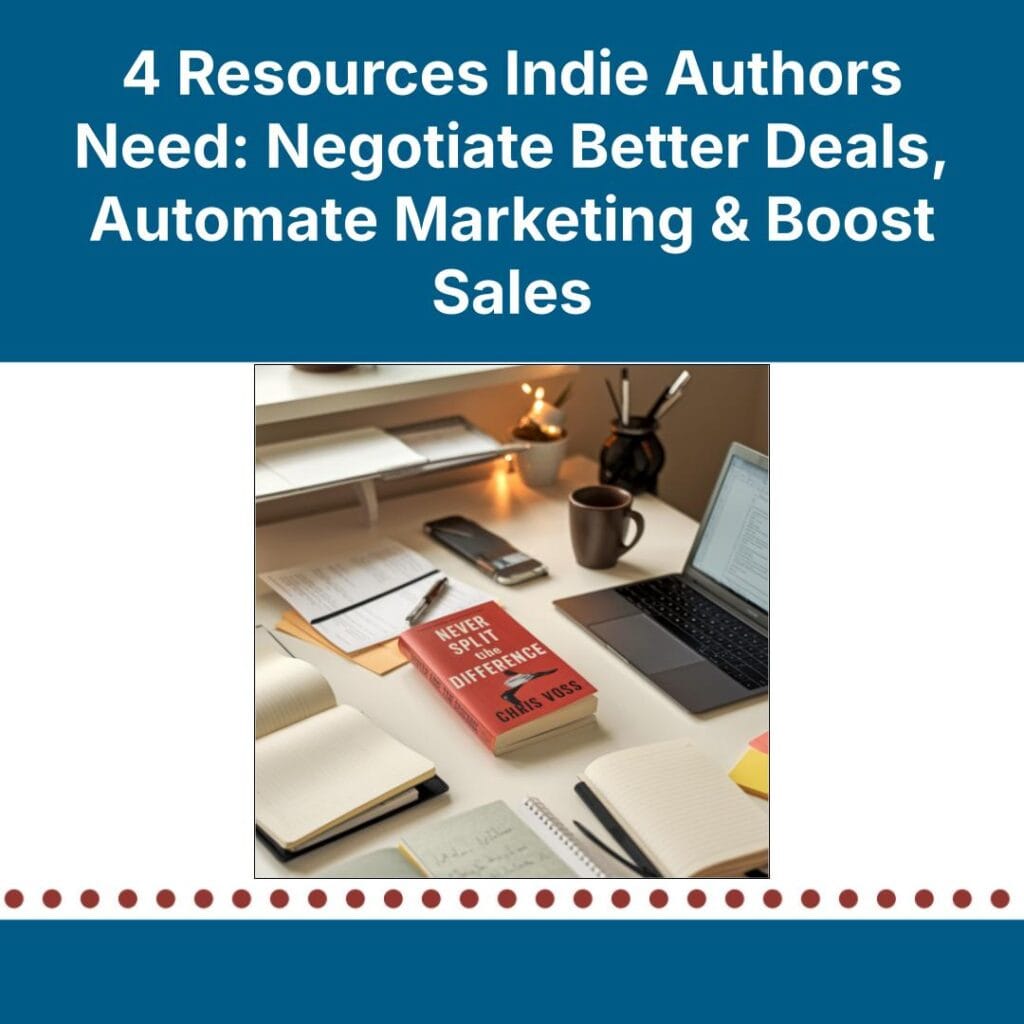 4 Resources Indie Authors Need: Negotiate Better Deals, Automate Marketing & Boost Sales