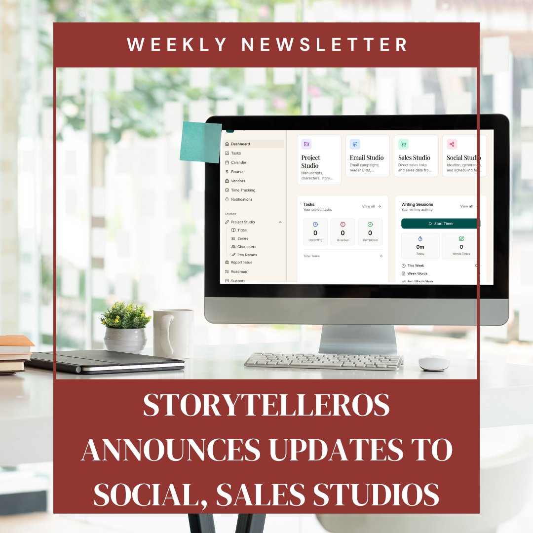 Desktop computer open to StorytellerOS dashboard
