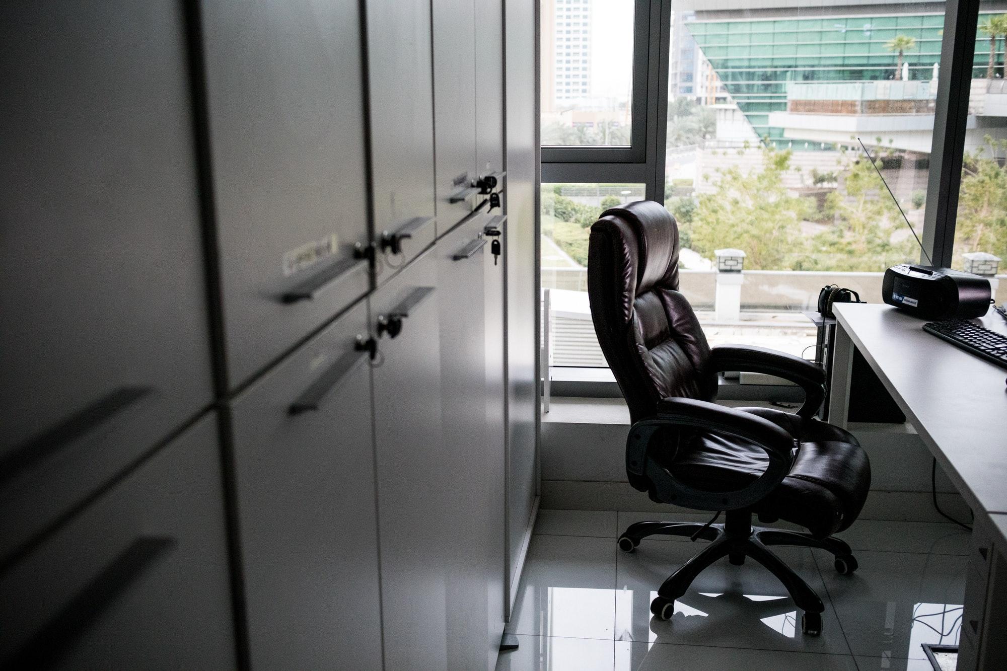 empty chair in the office / business
