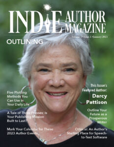 Darcy Pattison on the cover of Indie Author Magazine